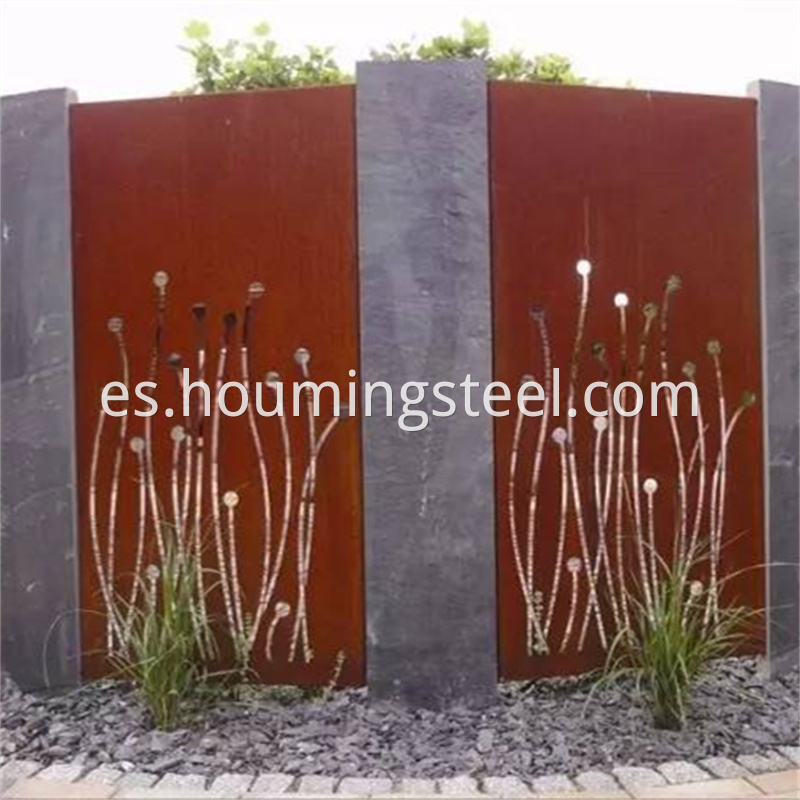 weathering steel screen